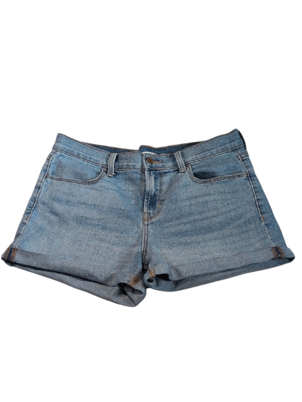 Old Navy Light Wash Denim Jean Shorts Cuffed Size 6